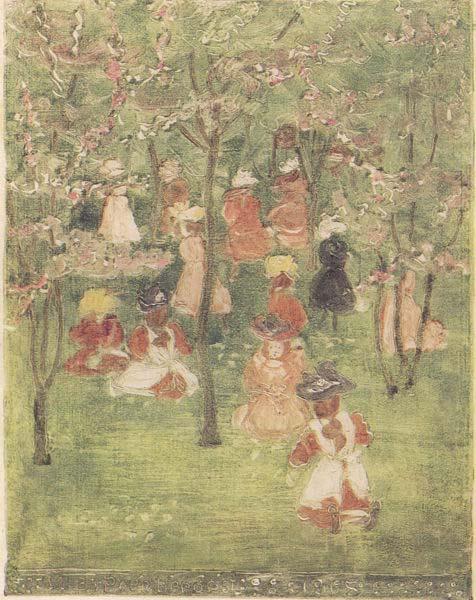 Maurice Prendergast Spring in Franklin Park oil painting picture